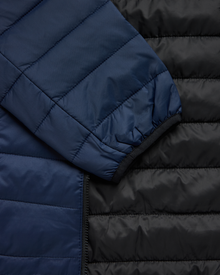 Insulated Hooded Jacket Navy - Foreign Rider Co.