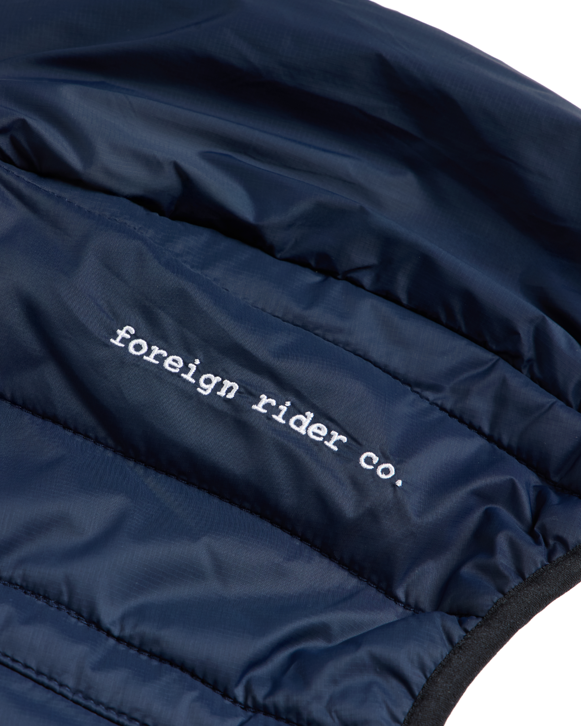 Insulated Hooded Jacket Navy - Foreign Rider Co.