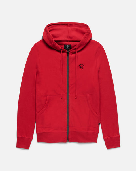 トップス Hiroki Tsuzuki Full Zip Hoodie Red FULL ZIP HOODIE – YZ