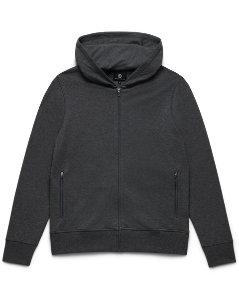 トップス Short Hoodie(Charcoal Gray) Solace Full Zip Hooded Sweatshirt | Foreign Rider Co.