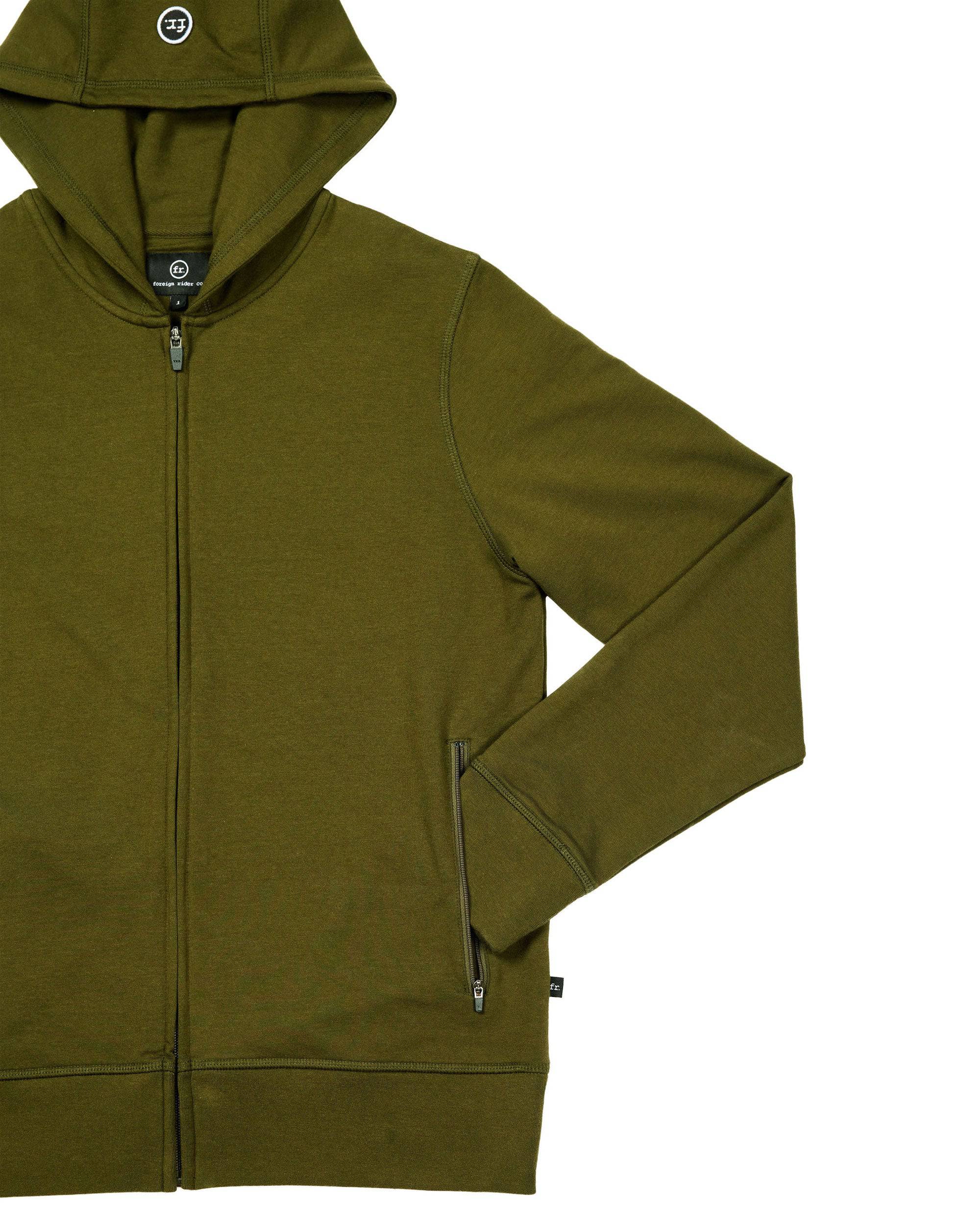Solace Full Zip Olive - Foreign Rider Co.